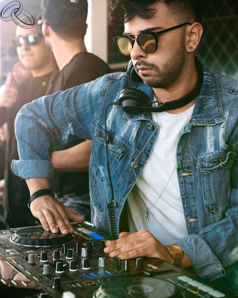 DJ playing music at a party